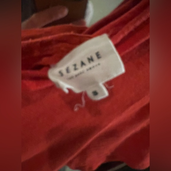 Sezane lacy back cross tshirt. Size small. - Picture 4 of 6